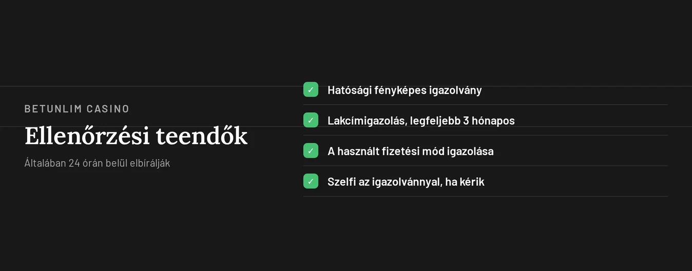 Tekintsd át az ellenőrzési dokumentumokat.